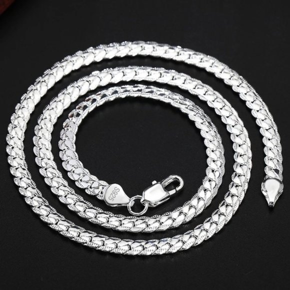 Unisex S925 Sterling Silver 5mm Necklace - Picture 3 of 6